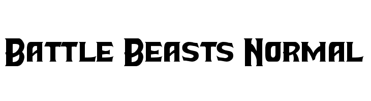 Battle Beasts Normal  baixar fontes gratis