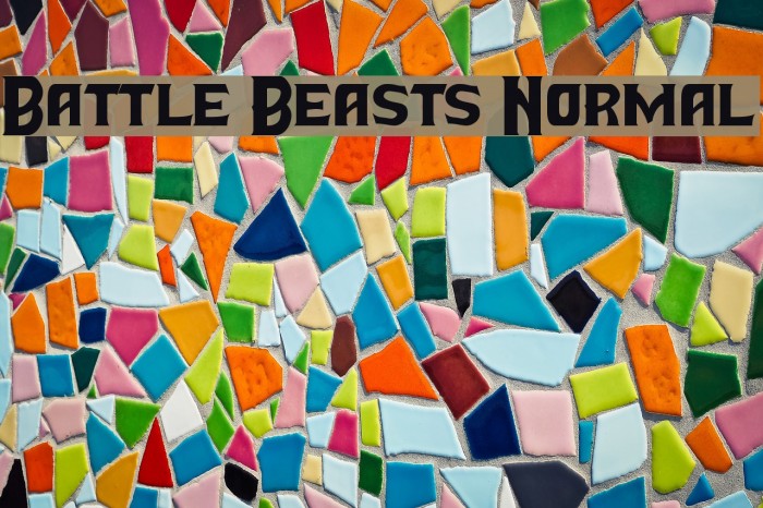 Battle Beasts Normal Font examples