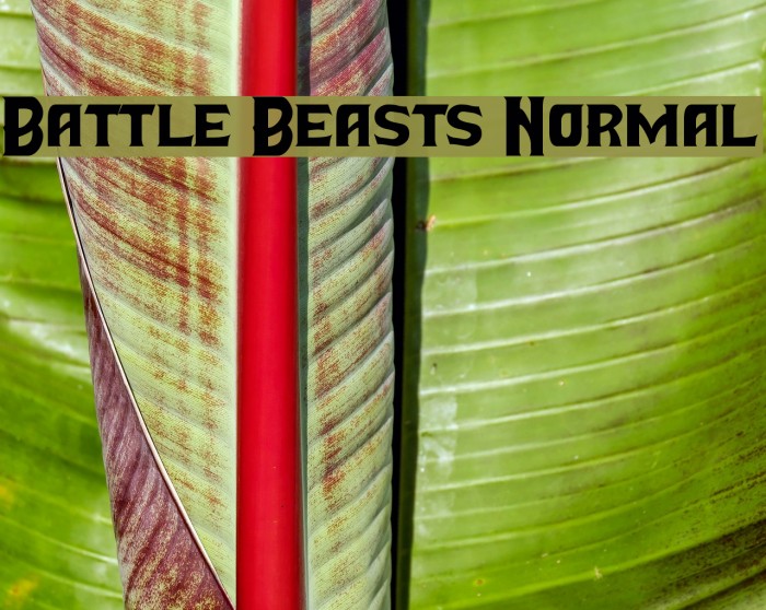 Battle Beasts Normal Font examples