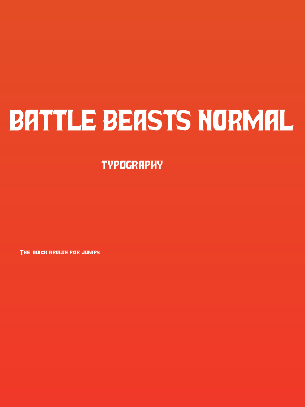 Battle Beasts Normal Poster