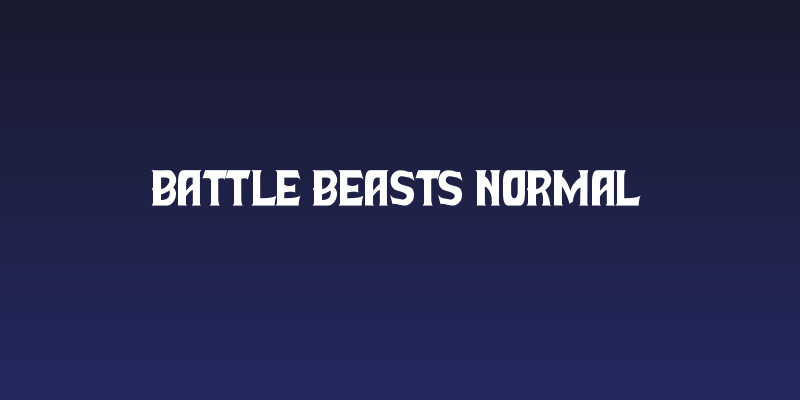 Battle Beasts Normal Social Header