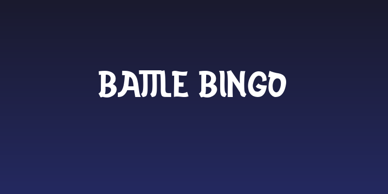 Battle Bingo Social Header