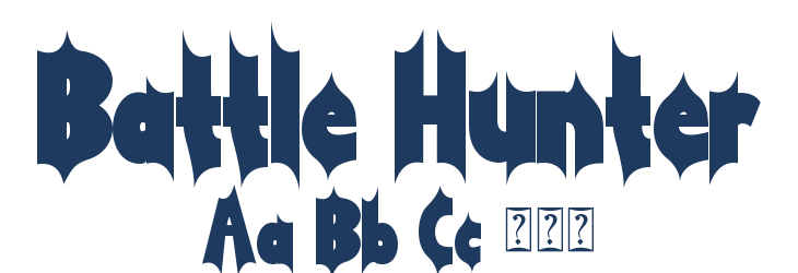 Battle Hunter Font Preview