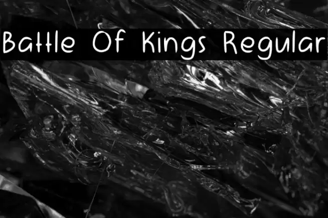 Battle Of Kings Regular Font examples