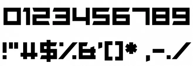Battle Tough Font OTHER CHARS