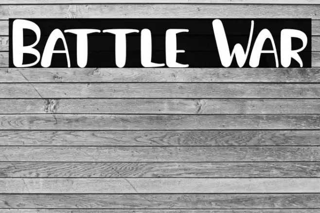 Battle War Font examples