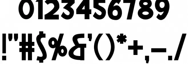 BattleLines Font OTHER CHARS