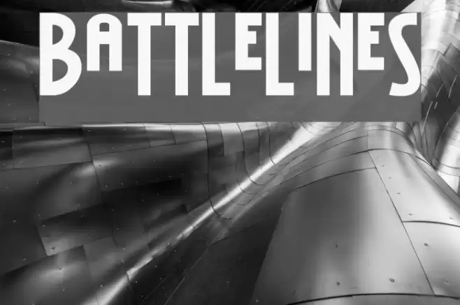 BattleLines Font examples