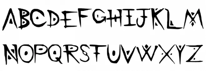 BattleMage フォント 大文字