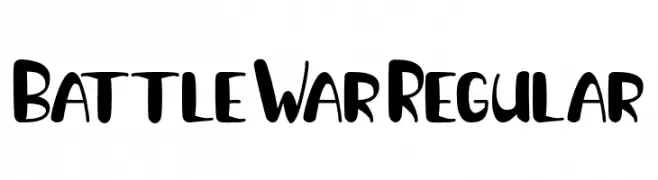 BattleWarRegular  フリーフォントのダウンロード