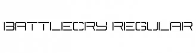 Battlecry Regular  les polices de caractères gratuit tlcharger