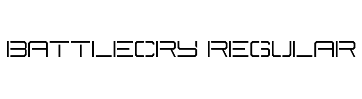 Battlecry Regular  font caratteri gratis