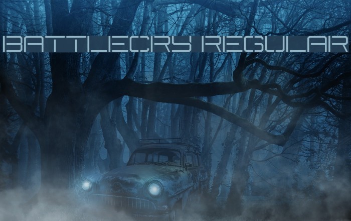Battlecry Regular Font examples
