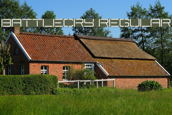 Battlecry Regular Font examples