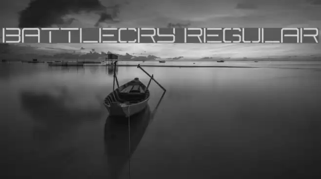 Battlecry Regular Font examples