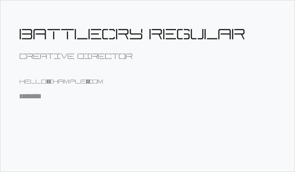 Battlecry Regular Business Card