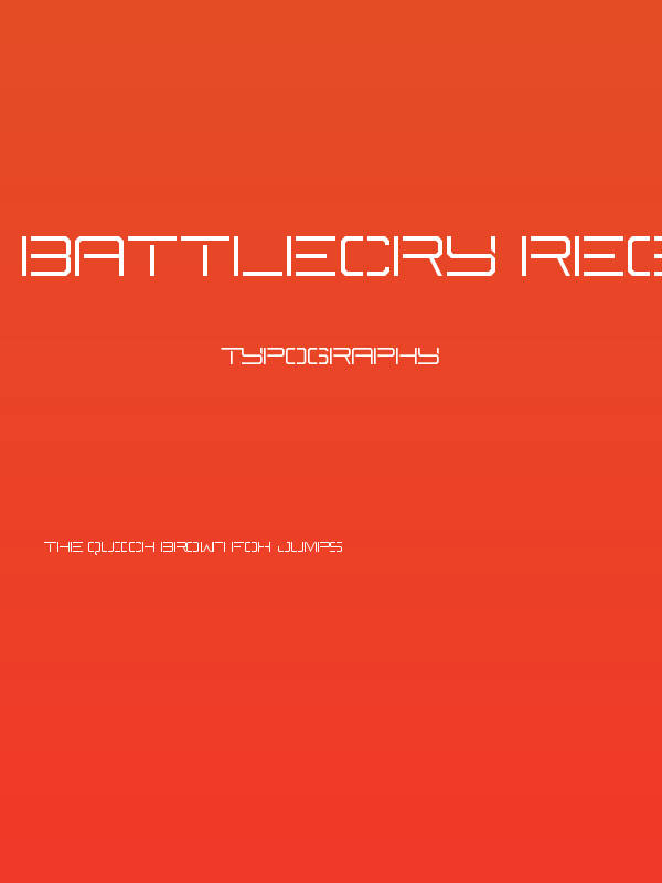 Battlecry Regular Poster