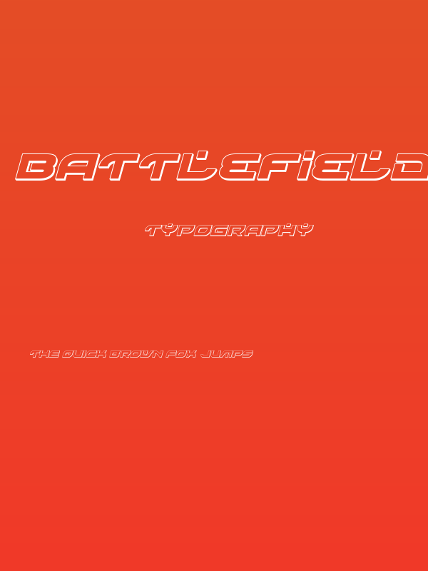 Battlefield 3D Italic Poster