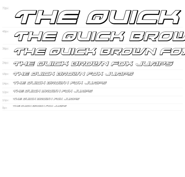 Battlefield 3D Italic Waterfall