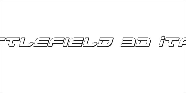 Battlefield 3D Italic Logo
