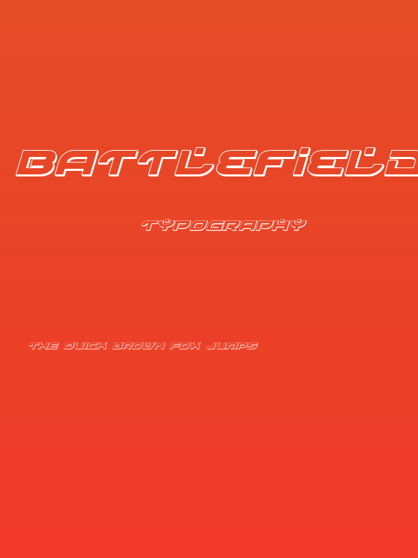 Battlefield 3D Italic Poster