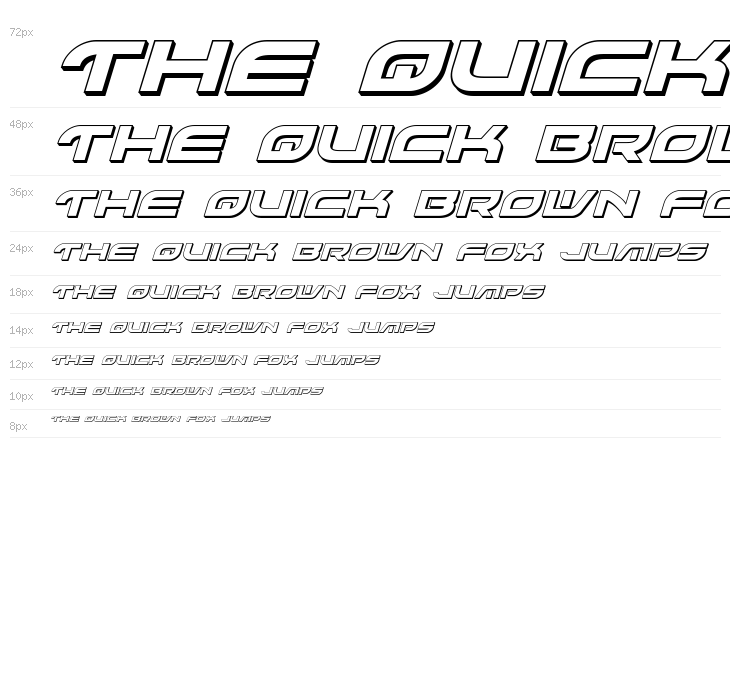 Battlefield 3D Italic Waterfall