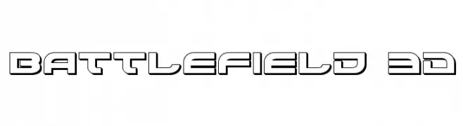Battlefield 3D  font caratteri gratis