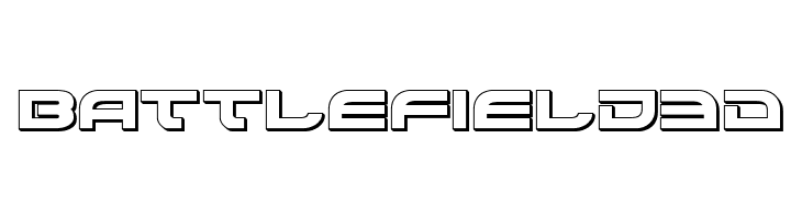 Battlefield 3D  font caratteri gratis