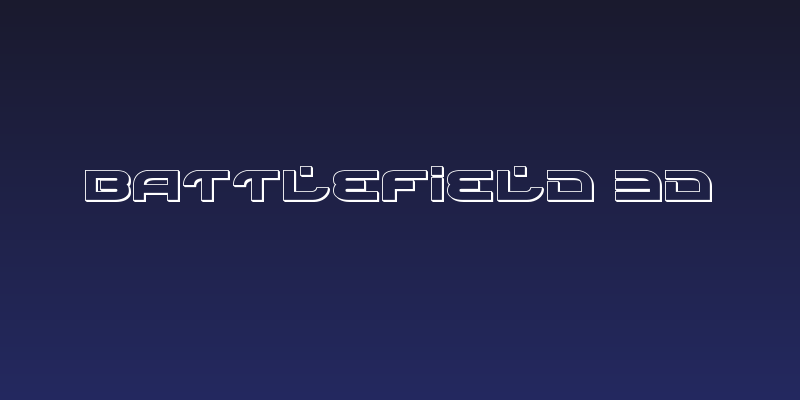 Battlefield 3D Social Header