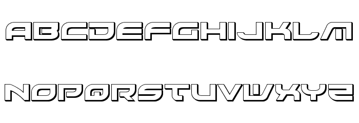 Battlefield 3D Font LOWERCASE