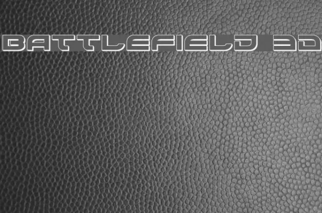 Battlefield 3D Font examples