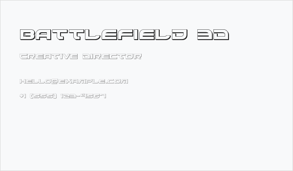 Battlefield 3D Business Card