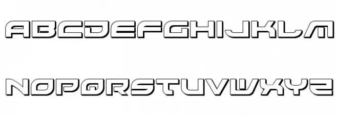 Battlefield 3D Caratteri MINUSCOLO