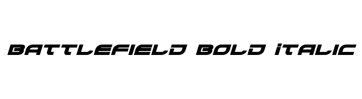 Battlefield Bold Italic Fonte