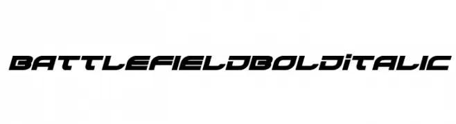Battlefield Bold Italic  Frei Schriftart Herunterladen