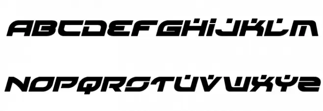 Battlefield Bold Italic 字体 大写