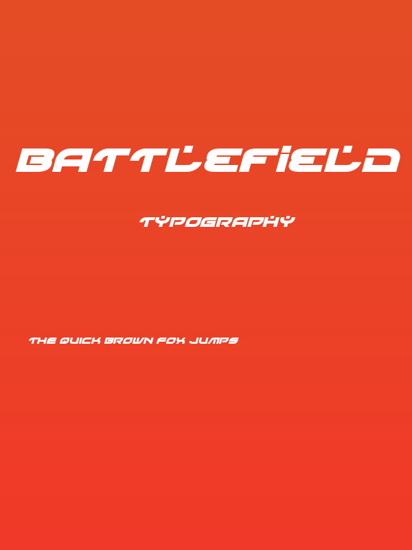 Battlefield Bold Italic Poster