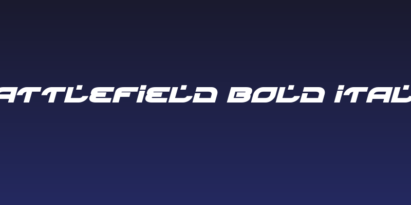 Battlefield Bold Italic Social Header