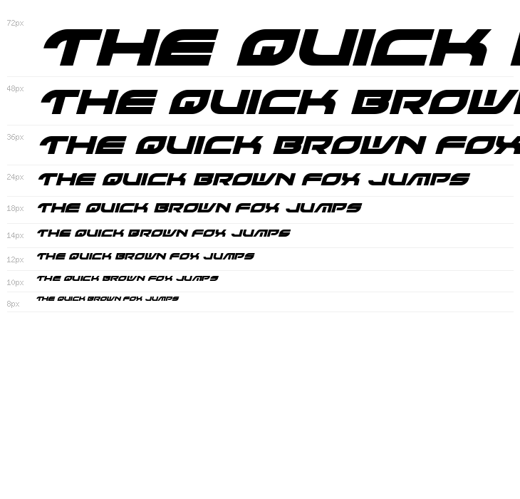 Battlefield Bold Italic Waterfall