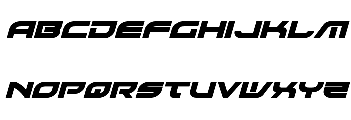 Battlefield Bold Italic Font LOWERCASE