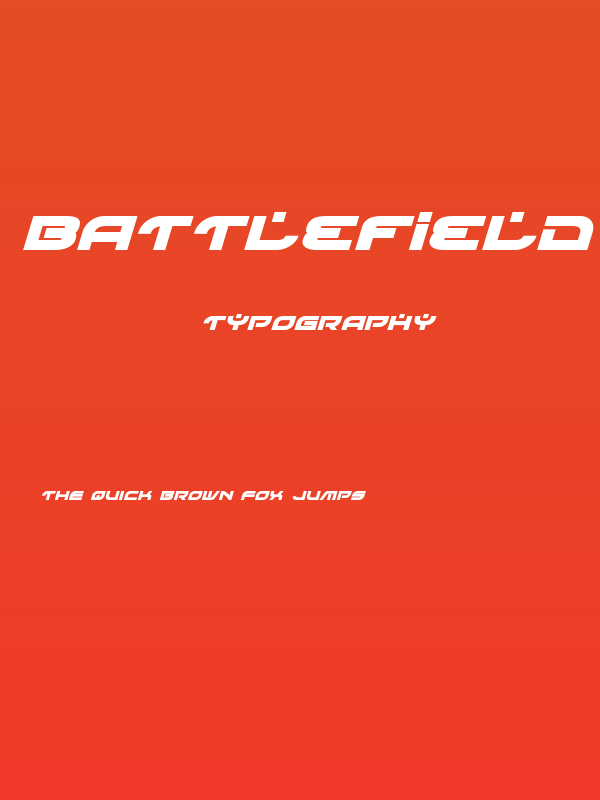 Battlefield Bold Italic Poster