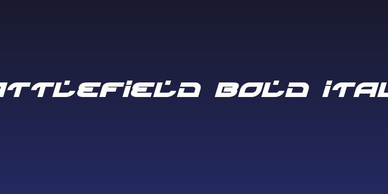 Battlefield Bold Italic Social Header