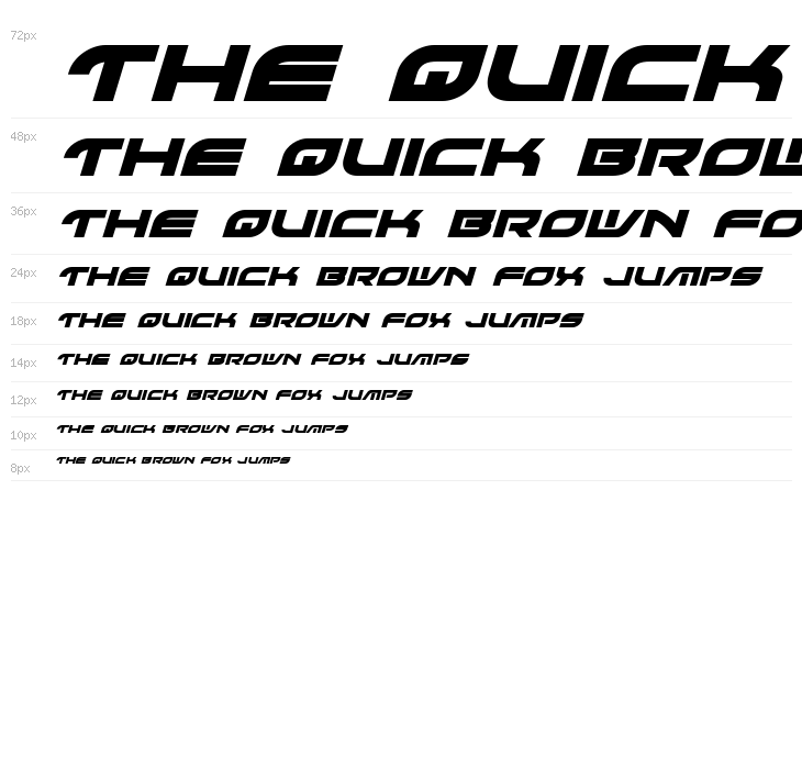 Battlefield Bold Italic Waterfall