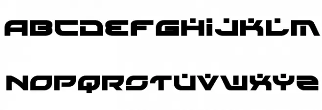 Battlefield Bold 字体 大写