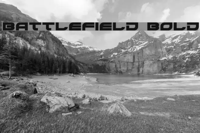 Battlefield Bold Font examples