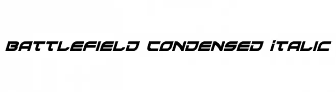 Battlefield Condensed Italic  नि: शुल्क फ़ॉन्ट्स डाउनलोड