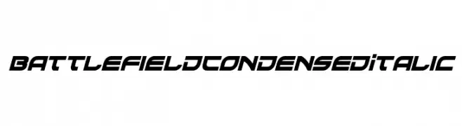 Battlefield Condensed Italic  Frei Schriftart Herunterladen