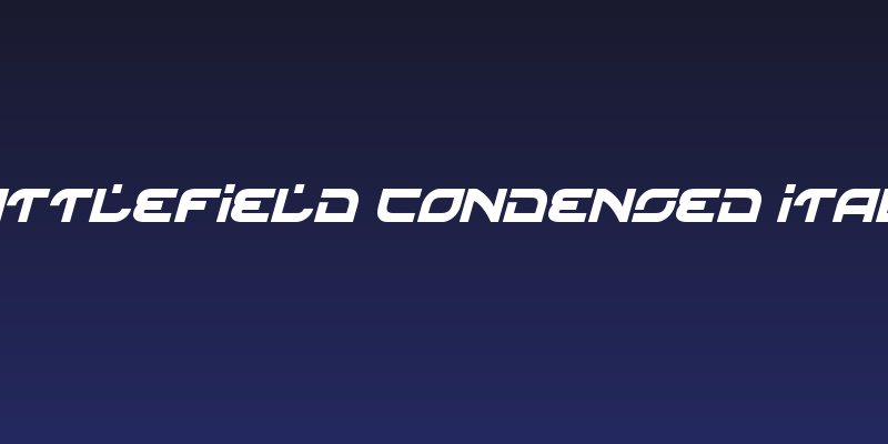 Battlefield Condensed Italic Social Header