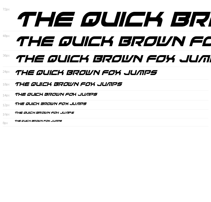 Battlefield Condensed Italic Waterfall