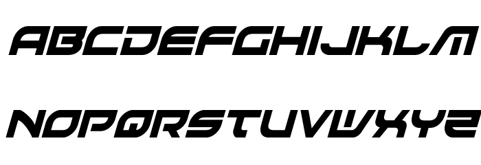 Battlefield Condensed Italic Font LOWERCASE
